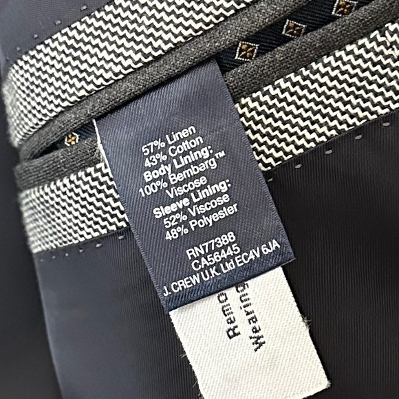 J.Crew Ludlow Slim Suit Jacket in Grey, 36S - Picture 6 of 7